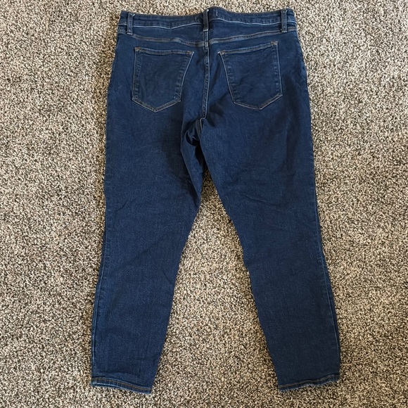 Abercrombie & Fitch Dark Blue Skinny Jeans Curvy Love 16R - Picture 4 of 4